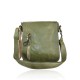 BORSA TRACOLLA IN PELLE VINTAGE - BU39843 - Colore:Verde;