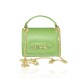 BORSA A MANO  IN PELLE CON TRACOLLA - GE29832 - Colore:Verde;