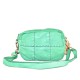 BORSA A TRACOLLA IN PELLE VINTAGE - BI39843 - Colore:Verde;