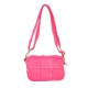 BORSA A TRACOLLA IN PELLE VINTAGE - BI39843 - Colore:Fuxia;