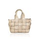BORSA A MANO IN PELLE VINTAGE - ER49854 - Colore:Beige;