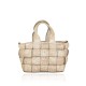 BORSA A MANO IN PELLE VINTAGE - ER49854 - Colore:Beige;