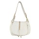 BORSA A SPALLA IN PELLE VINTAGE - YC58864 - Colore:Beige;