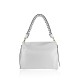 BORSA A SPALLA DONNA IN PELLE CON TRACOLLA - MT38842 - Colore:Bianco;