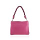 BORSA A SPALLA DONNA IN PELLE CON TRACOLLA - MT38842 - Colore:Fuxia;