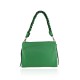 BORSA A SPALLA DONNA IN PELLE CON TRACOLLA - MT38842 - Colore:Verde;