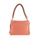 BORSA A SPALLA DONNA IN PELLE CON TRACOLLA - MT38842 - Colore:Arancione/corallo;