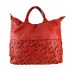 BORSA A SPALLA IN PELLE VINTAGE - YF59865 - Colore:Rosso;