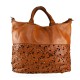 BORSA A SPALLA IN PELLE VINTAGE - YF59865 - Colore:Cuoio;