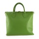 BORSA A MANO IN PELLE CON TRACOLLA - ZG35838 - Colore:Verde;