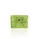 PORTAMONETE - PORTACARTE IN PELLE - BU45 - Colore:Verde Chiaro;