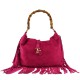 BORSA A SPALLA DONNA IN PELLE CON TRACOLLA - GX38842 - Colore:Fuxia;