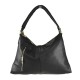 BORSA A SPALLA DONNA IN PELLE CON TRACOLLA - FS39843 - Colore:Nero;