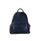 ZAINO IN PELLE UNISEX MADE ITALY - ZQ36839 - Colore:Blu;