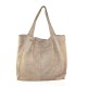 BORSA A SPALLA IN PELLE VINTAGE - XC49854 - Colore:Beige;