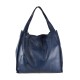 BORSA A SPALLA DONNA IN PELLE - XC39843 - Colore:Blu;