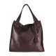 BORSA A SPALLA DONNA IN PELLE - XC39843 - Colore:bordeaux;