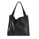BORSA A SPALLA DONNA IN PELLE - XC36839 - Colore:Nero;