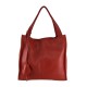 BORSA A SPALLA DONNA IN PELLE - XC36839 - Colore:Rosso;