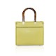 BORSA A MANO IN PELLE CON TRACOLLA - FN39843 - Colore:Giallo;