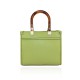 BORSA A MANO IN PELLE CON TRACOLLA - FN39843 - Colore:Verde Chiaro;