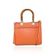 BORSA A MANO IN PELLE CON TRACOLLA - FN39843 - Colore:Arancione/corallo;