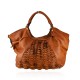 BORSA A SPALLA IN PELLE VINTAGE - YM59865 - Colore:Cuoio;