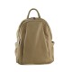 ZAINO IN PELLE UNISEX MADE ITALY - QS36839 - Colore:Taupe;