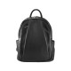 ZAINO IN PELLE UNISEX MADE ITALY - QS36839 - Colore:Nero;