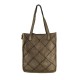 BORSA A SPALLA IN PELLE VINTAGE - QZ53858 - Colore:Taupe;