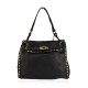 BORSA DONNA A MANO E SPALLA IN VERA PELLE VINTAGE - HK55861 - Colore:Nero;