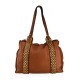 BORSA A SPALLA IN PELLE VINTAGE - GB55861 - Colore:Cuoio;