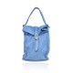 PORTACELLULARE E POCHETTE DONNA IN PELLE VINTAGE - PZ17819 - Colore:Blu;