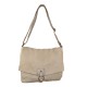 BORSA TRACOLLA IN PELLE VINTAGE - HN35838 - Colore:Beige;