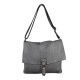 BORSA TRACOLLA IN PELLE VINTAGE - HN35838 - Colore:Grigio;