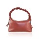 BORSA A MANO IN PELLE CON TRACOLLA - MT23825 - Colore:Rosso;