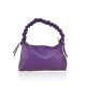 BORSA A MANO IN PELLE CON TRACOLLA - MT23825 - Colore:Viola - New york;