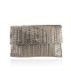 POCHETTE - BUSTA IN PELLE 100% MADE ITALY - GS23825 - Colore:Bronzo;