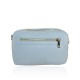 BORSA A MANO  IN PELLE CON TRACOLLA - SL25827 - Colore:azzurro;