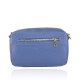 BORSA A MANO  IN PELLE CON TRACOLLA - SL25827 - Colore:Bluette;