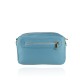 BORSA A MANO  IN PELLE CON TRACOLLA - SL25827 - Colore:Azzurro-Madrid;