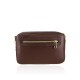 BORSA A MANO  IN PELLE CON TRACOLLA - SL25827 - Colore:Testa di moro;