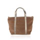 BORSA A MANO IN PELLE CON TRACOLLA - BS19821 - Colore:Cuoio;