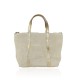 BORSA A MANO IN PELLE CON TRACOLLA - BS19821 - Colore:Beige;