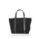 BORSA A MANO IN PELLE CON TRACOLLA - BS19821 - Colore:Nero;