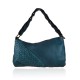 BORSA  DA SPALLA IN PELLE EFFETTO VINTAGE - JM35838 - Colore:Ottanio;