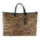 BORSA A SPALLA IN PELLE CON CAVALLINO - GC69876 - Colore:Tigre;