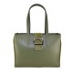 BORSA A SPALLA DONNA IN PELLE CON TRACOLLA - AT38842 - Colore:Verde;