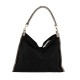 BORSA A SPALLA DONNA IN PELLE CON TRACOLLA - UC29832 - Colore:Nero;