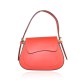 BORSA A MANO  IN PELLE CON TRACOLLA - RD29832 - Colore:Rosso;